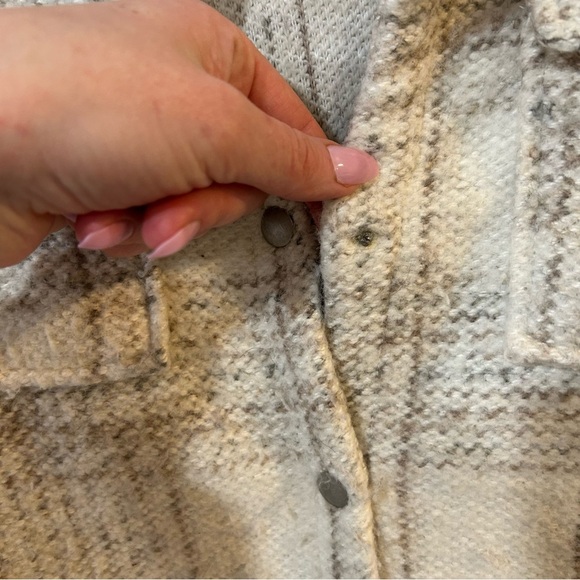 BB Dakota Cream Plaid Jacket - Picture 5 of 9